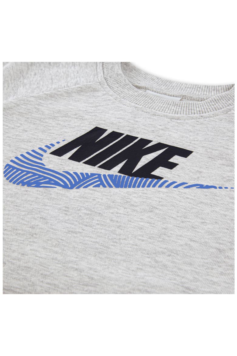 Kids' Graphic Crewneck Sweatshirt, Alternate, color, BIRCH HEATHER