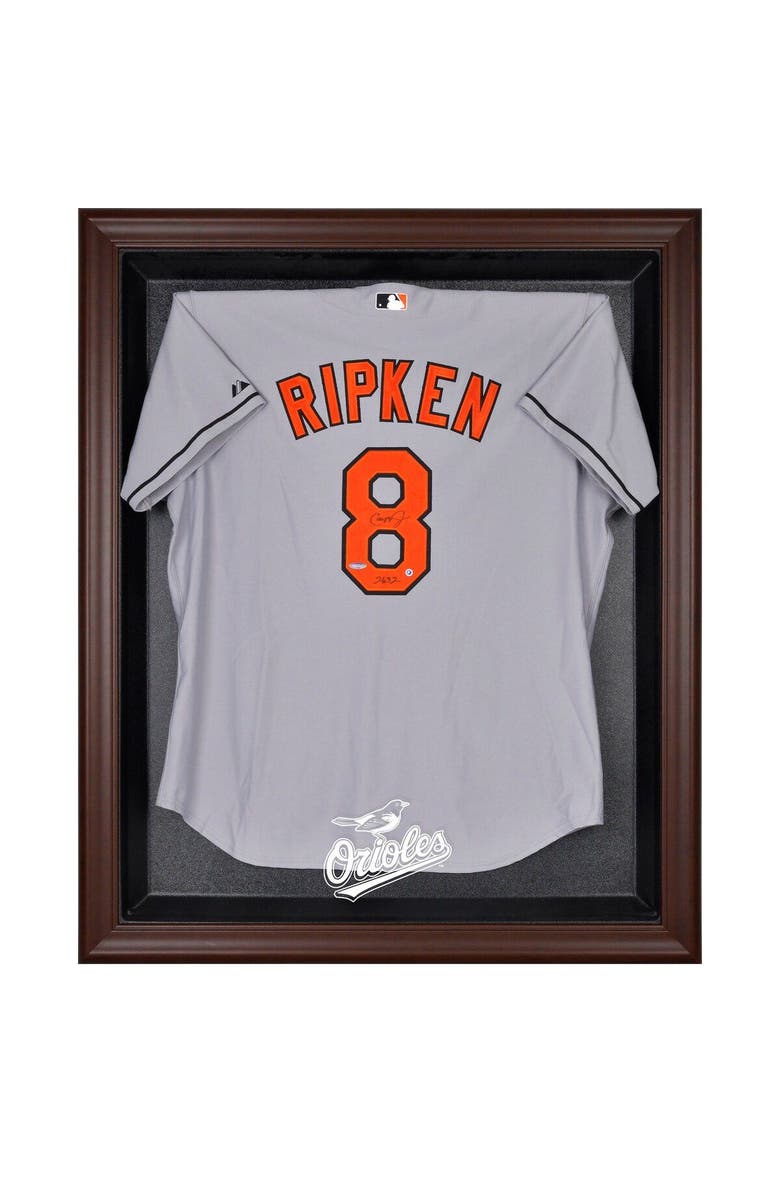 FANATICS AUTHENTIC Baltimore Orioles Brown Framed Logo Jersey Display Case, Main, color, 