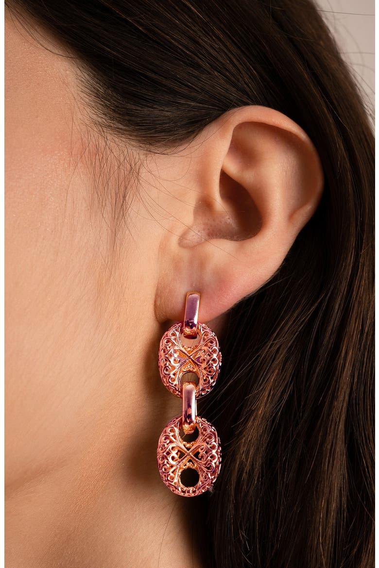 Under the Sea Earrings, Alternate, color, Rose Gold