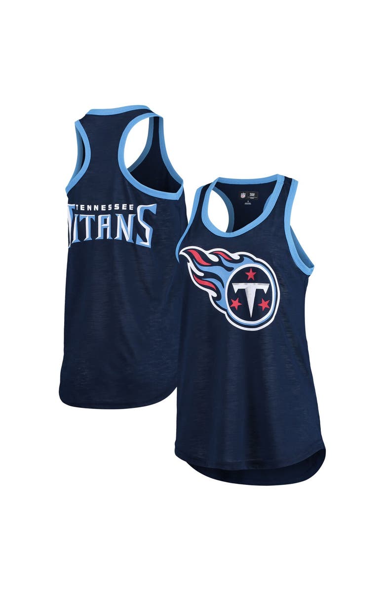 G-III 4HER BY CARL BANKS Women's G-III 4Her by Carl Banks Navy Tennessee Titans Tater Tank Top, Main, color, Navy