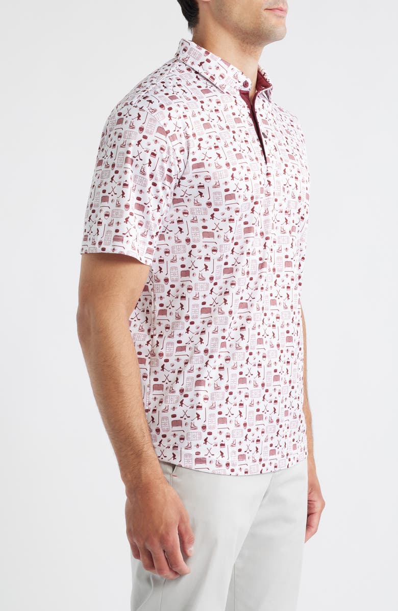 Swannies Banks Golf Print Performance Golf Polo, Alternate, color, 