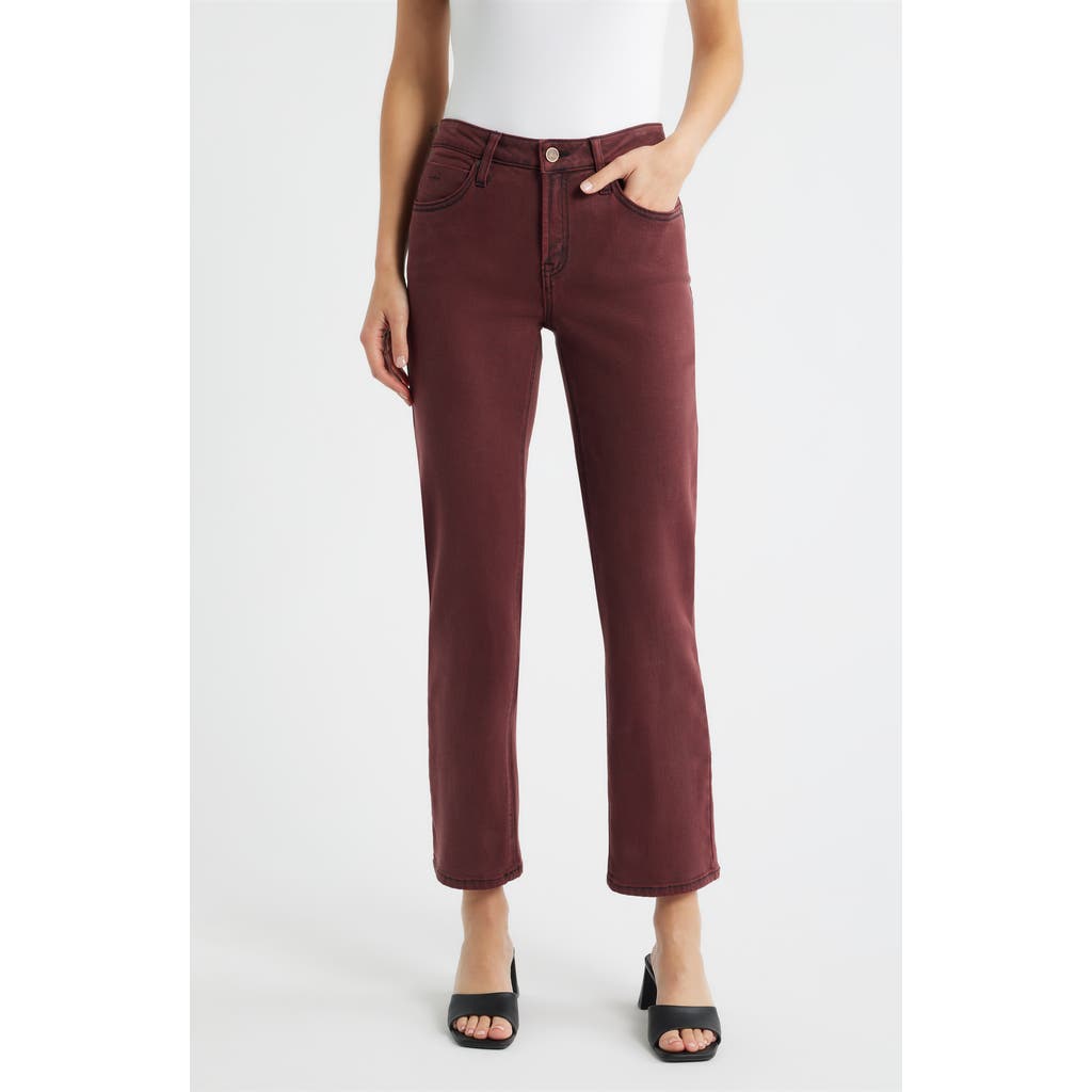 City Blues Dover Straight Leg Jeans In Brown