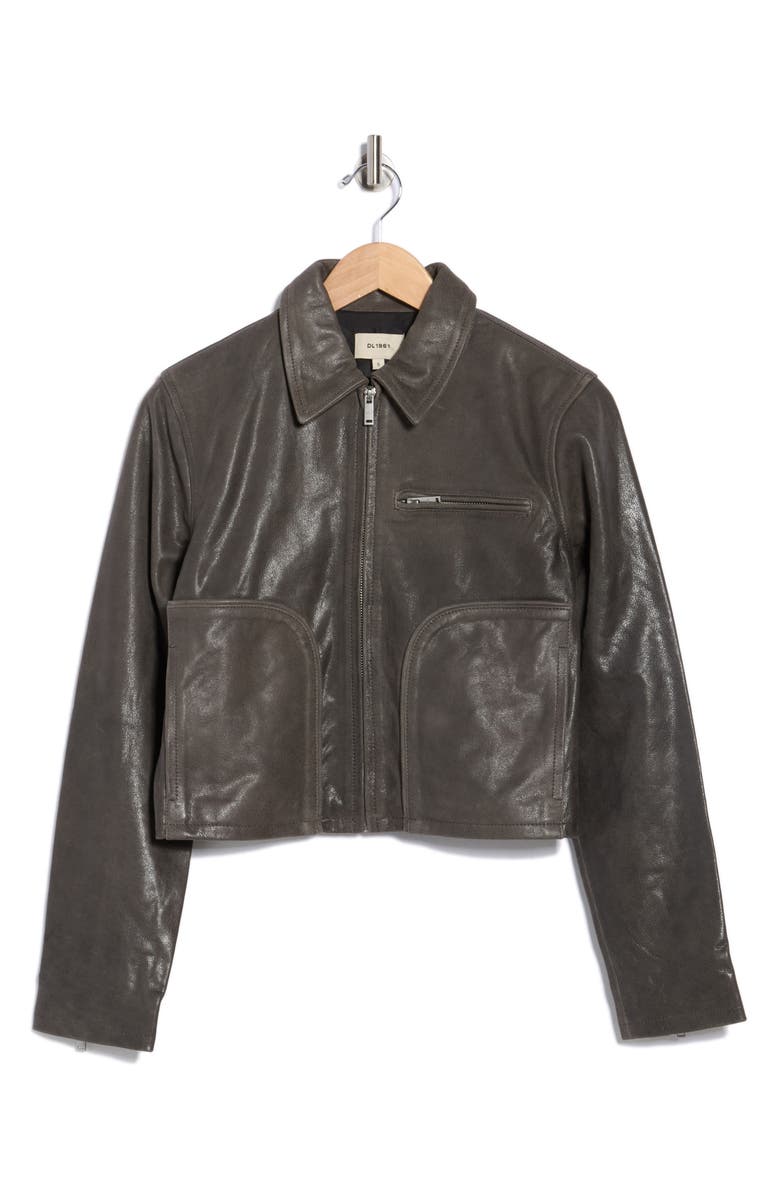 DL1961 Vika Leather Jacket, Alternate, color, Distressed Leather