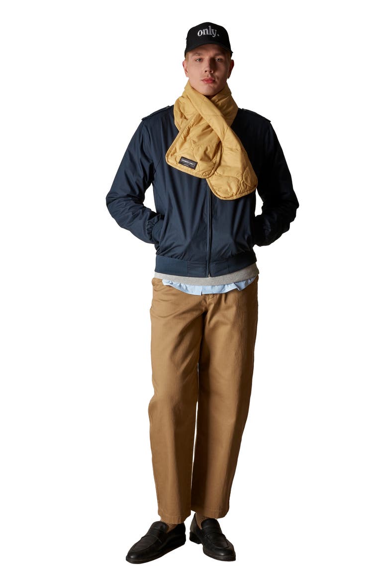 Quilted Scarf, Alternate, color, Yellow