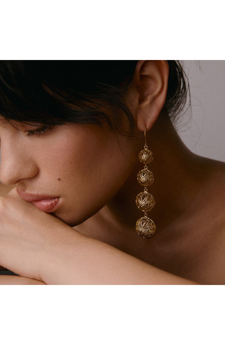 Freya Rose Turquoise Mountain Ava Earrings, Alternate, color, Gold