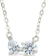 Sterling Forever Carolyn Cubic Zirconia Necklace