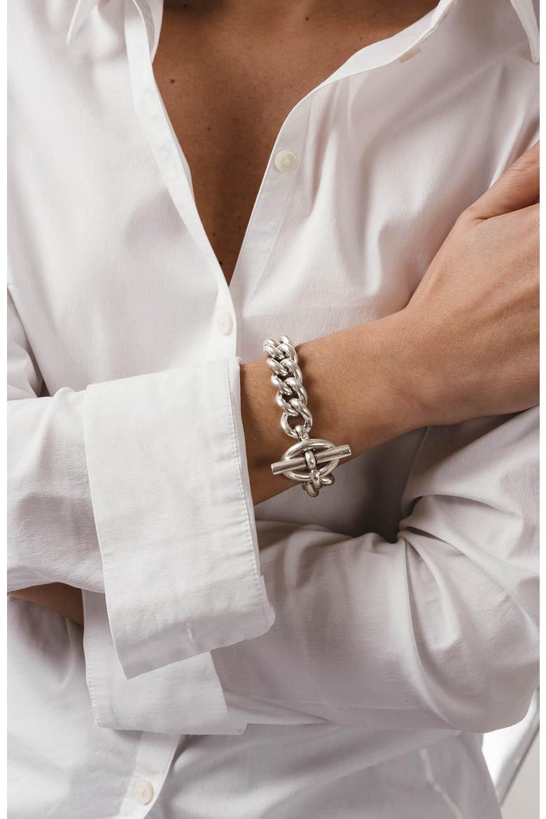 Barracus Bracelet, Alternate, color, Silver