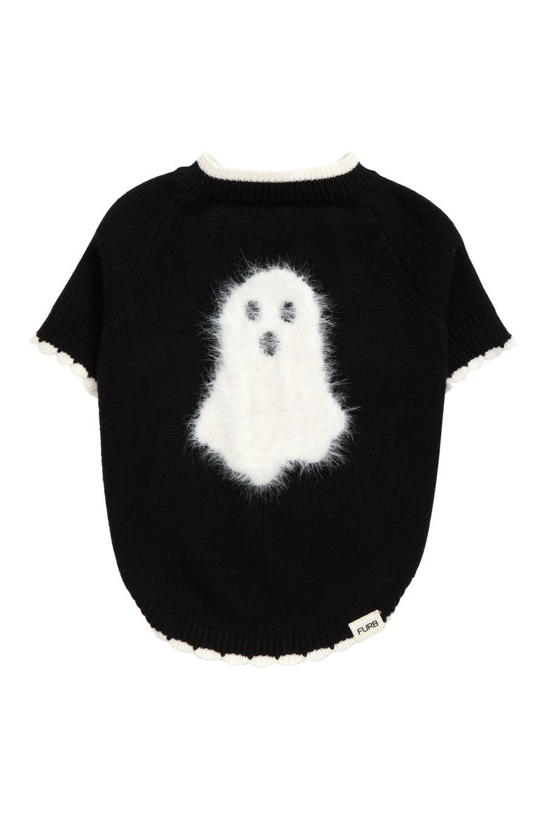 Ghost Pet Sweater, Main, color, BLACK