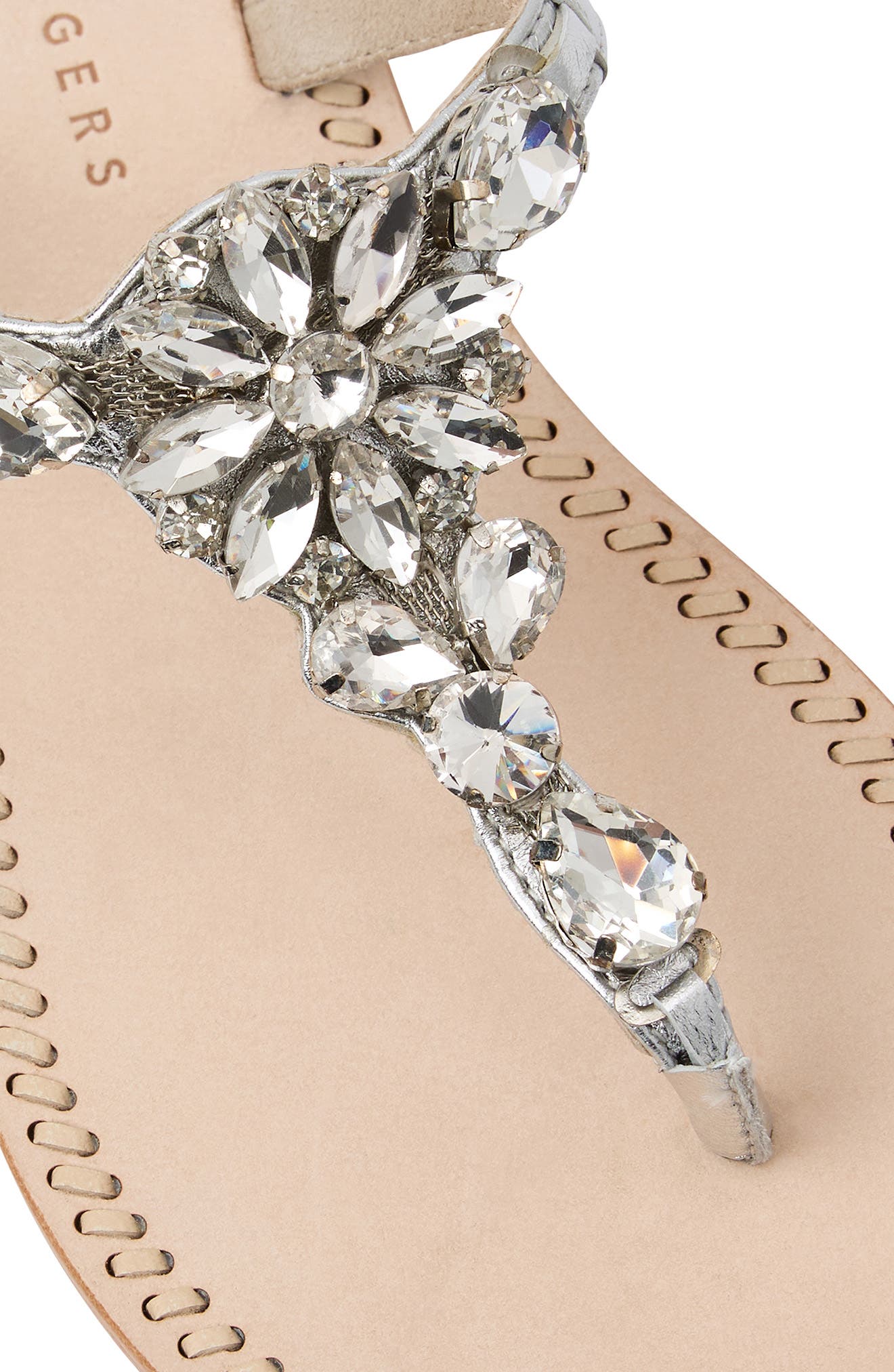 Jack Rogers Burgess Sandal, Alternate, color, Silver