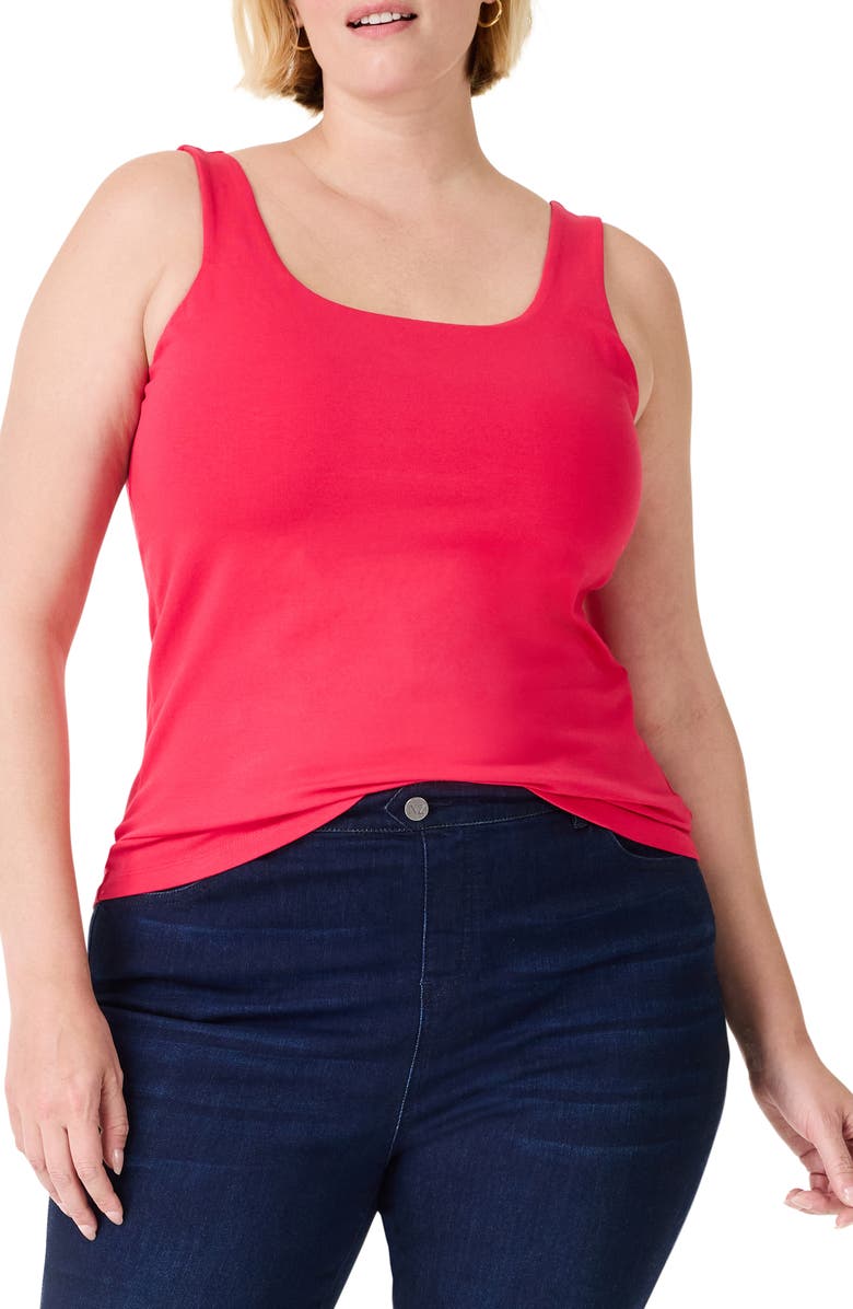 NIC+ZOE Perfect Tank, Main, color, Bright Rose