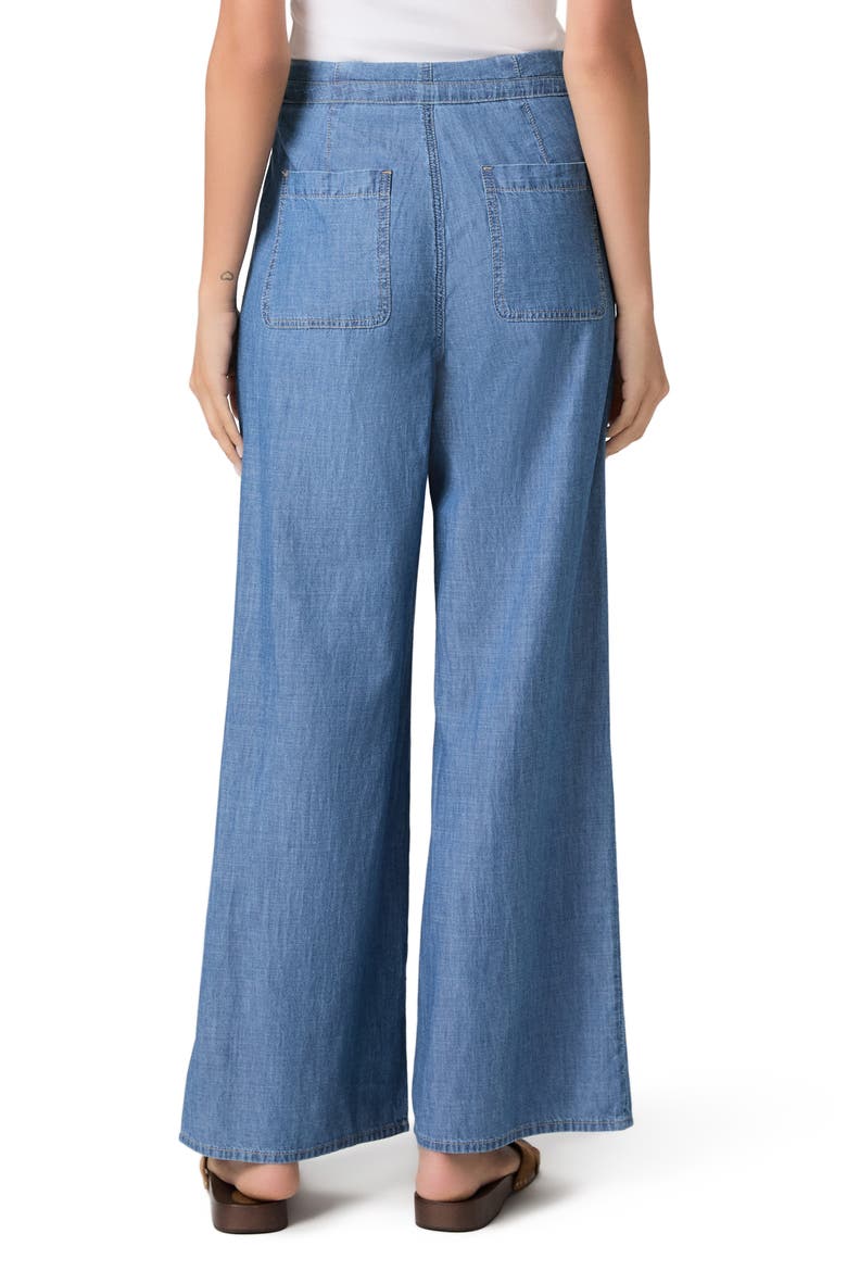 Ingrid Tie Waist Wide Leg Jeans, Alternate, color, AZUSA