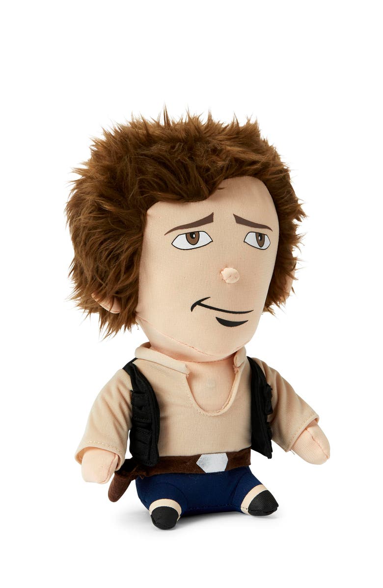 Toynk Stuffed Star Wars Plush Toy - 9" Talking Han Solo Doll, Alternate, color, Brown