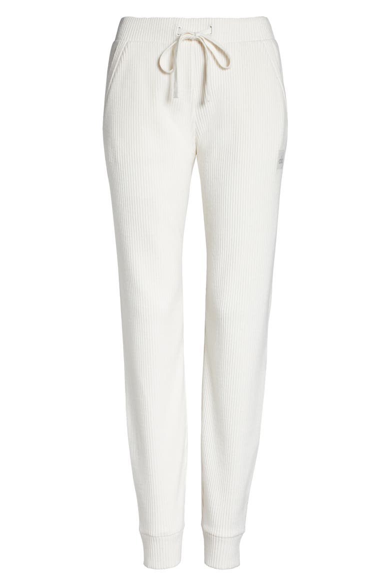 Muse High Waist Rib Joggers, Alternate, color, IVORY