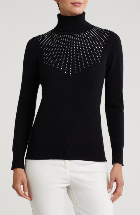 Turtleneck Starburst Cashmere Sweater
