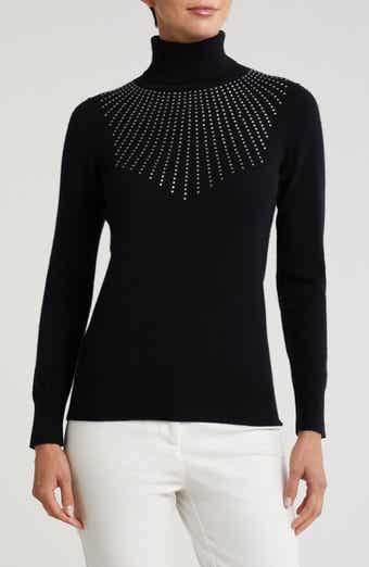 Sofia Cashmere Turtleneck Starburst Cashmere Sweater