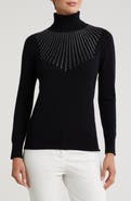 Sofia Cashmere Turtleneck Starburst Cashmere Sweater