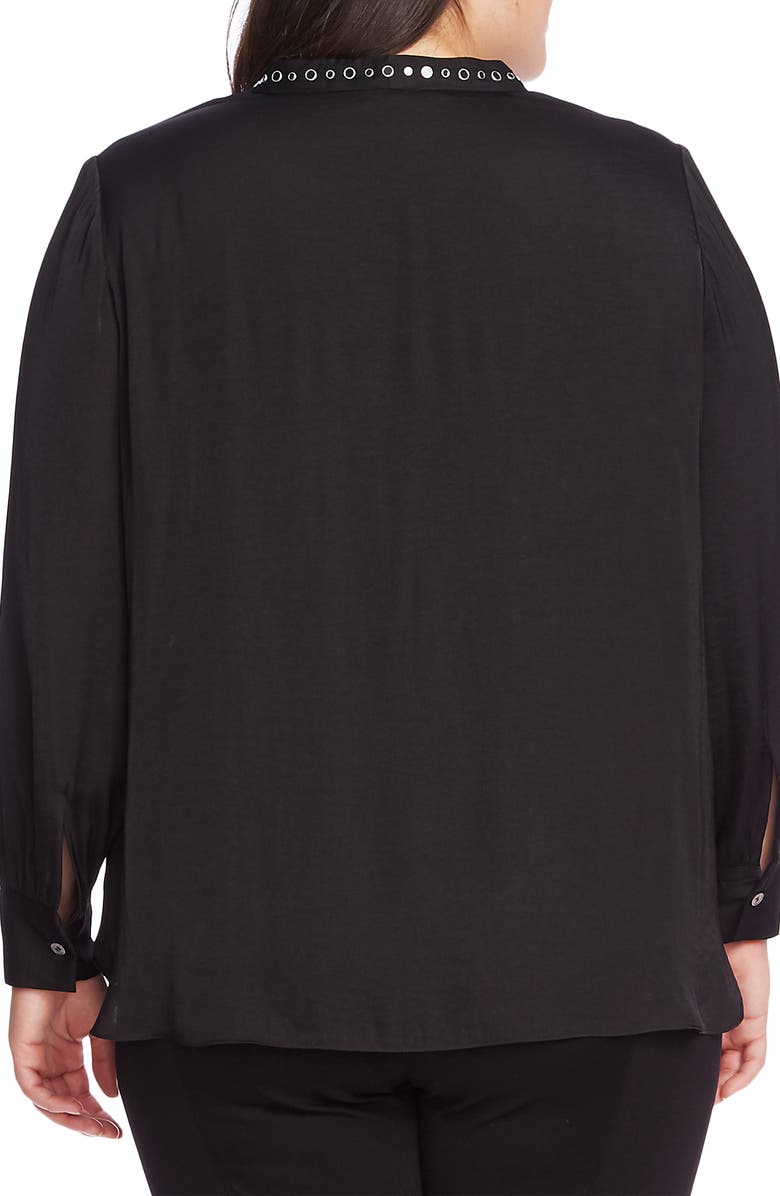 Vince Camuto Studded Satin Top, Alternate, color, 