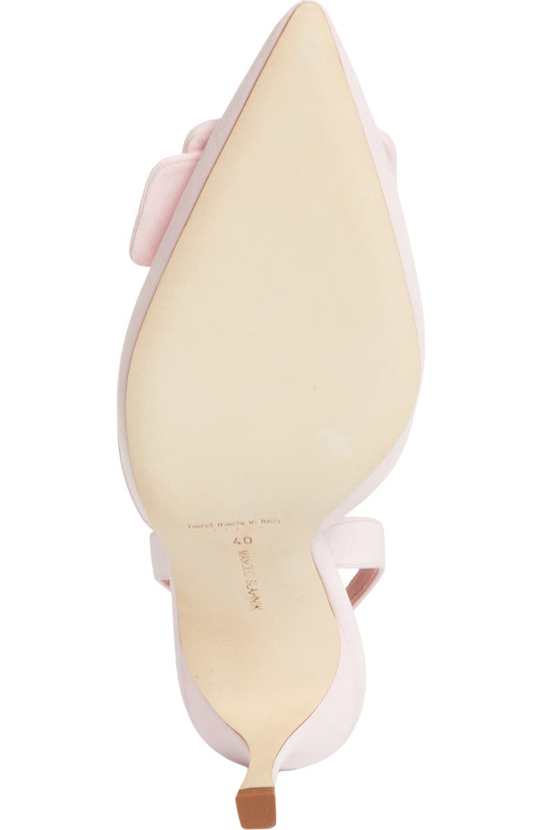 Manolo Blahnik Maysli Buckle Slingback Pump, Alternate, color, Light Pink