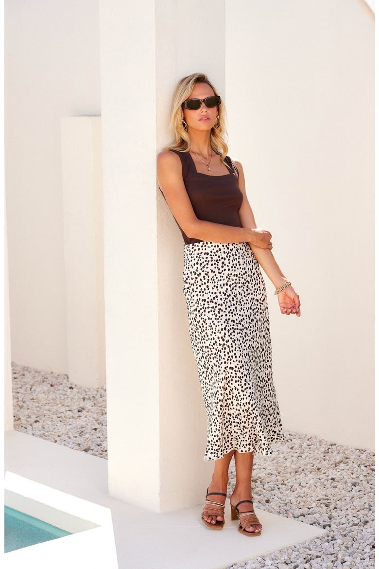 Mia Bias Midi Skirt, Alternate, color, PRINT