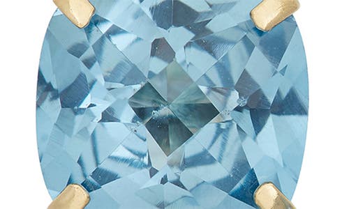 Fzn 10k Gold Solitaire Garnet Stud Earrings