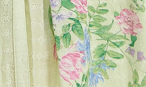 Taylor Dresses Floral Eyelet Shirtdress