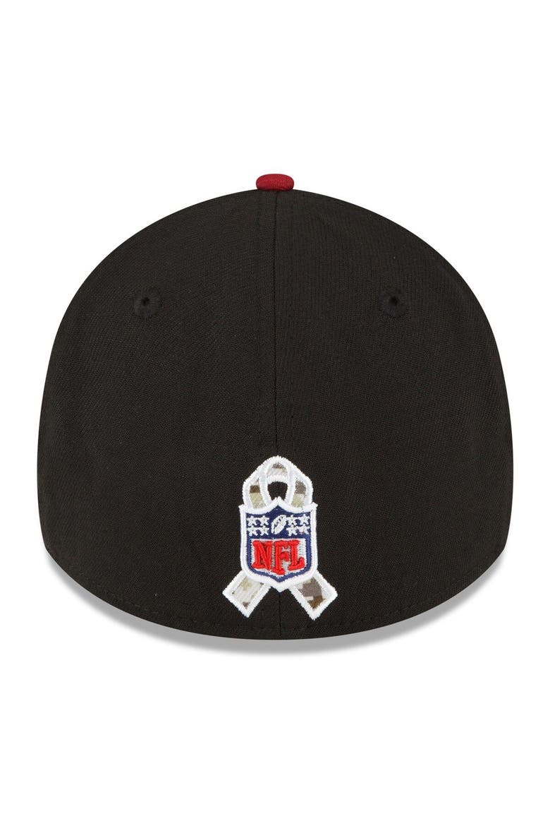 Men's New Era Black/Burgundy Washington Commanders 2022 Salute To Service 39THIRTY Flex Hat, Alternate, color, Black