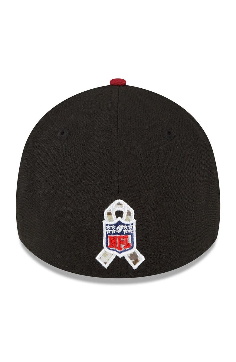 New Era Men's New Era Black/Burgundy Washington Commanders 2022 Salute To Service 39THIRTY Flex Hat, Alternate, color, 