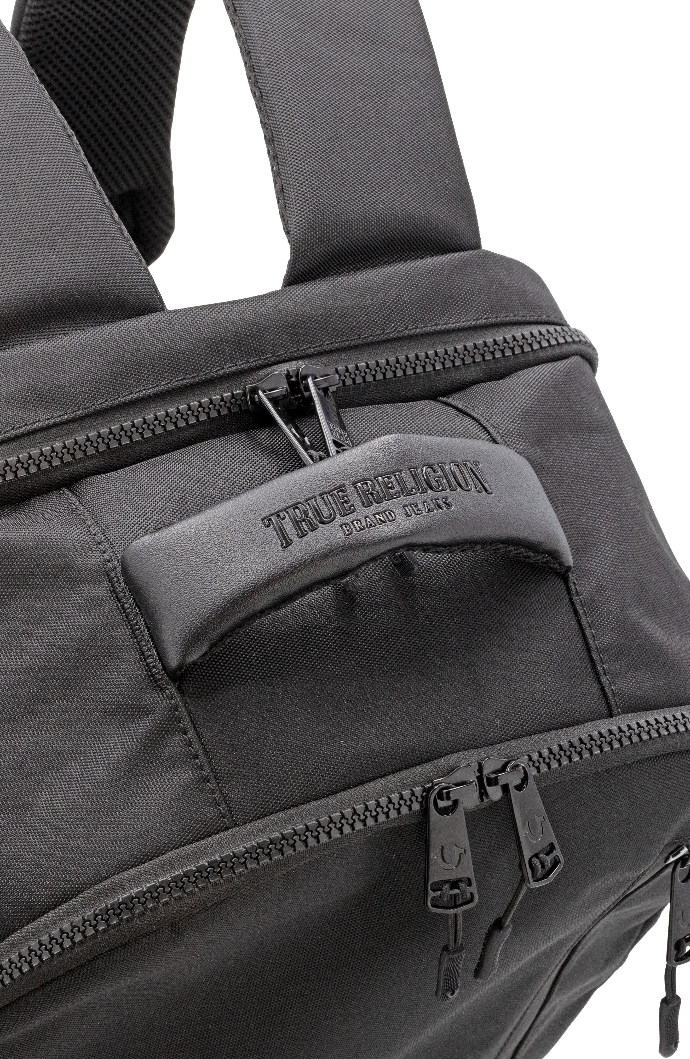 True Religion Hemi Canvas Backpack, Alternate, color, Black