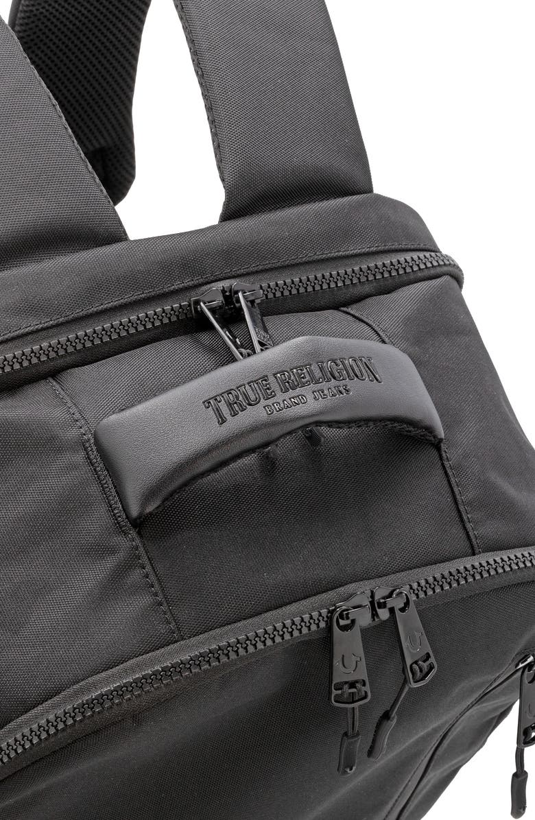 True Religion Hemi Canvas Backpack, Alternate, color, Black