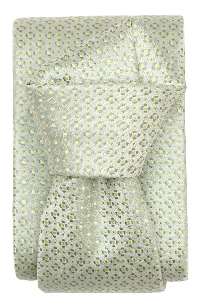 Elizabetta Romeo - Silk Jacquard Tie for Men, Alternate, color, Mint Sorbet