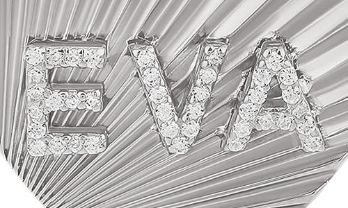 Shymi Fluted Heart Initial Pendant Necklace In Multi