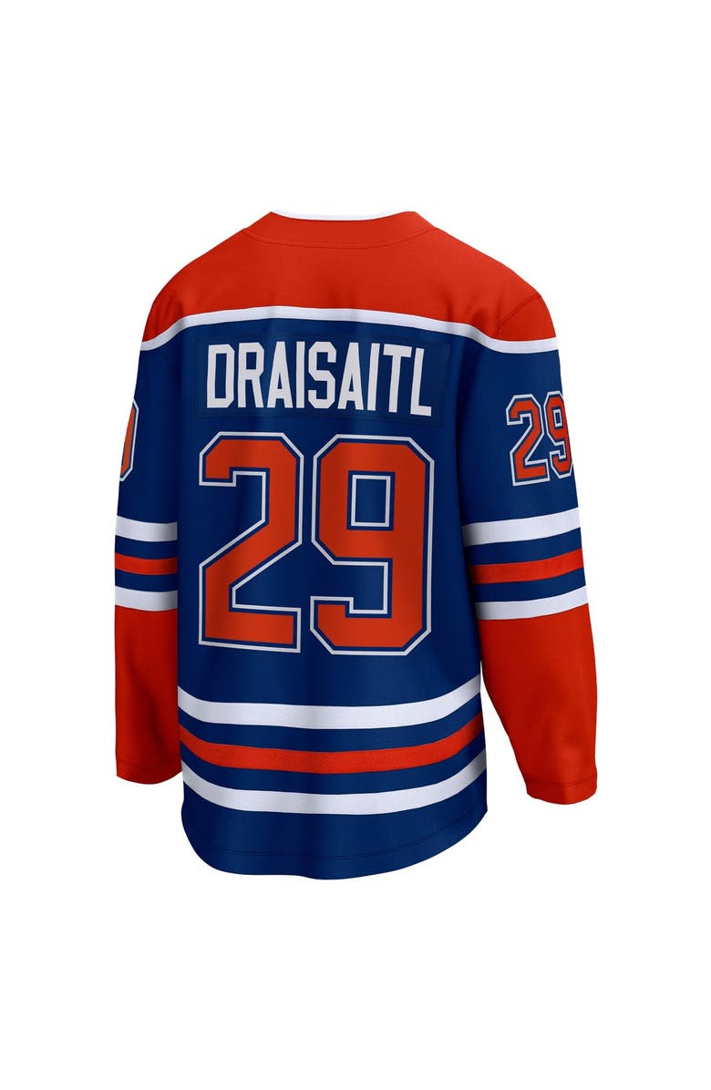 FANATICS Men's Fanatics Branded Leon Draisaitl Royal Edmonton Oilers Home Premier Breakaway Player Jersey, Alternate, color, 