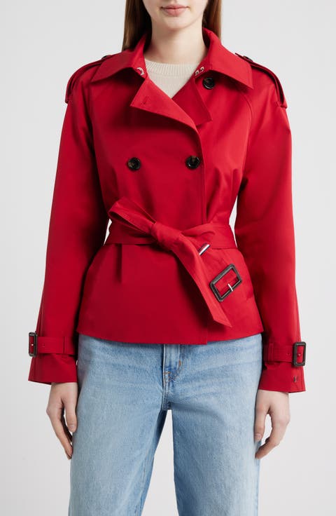 Belted Crop Trench Coat
