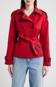 Tommy Hilfiger Belted Crop Trench Coat