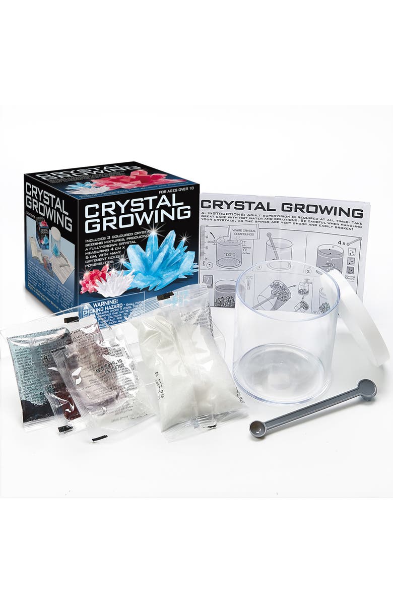 4M Crystal Growing Craft Kit, Create 3 Crystals, Alternate, color, Multicolored