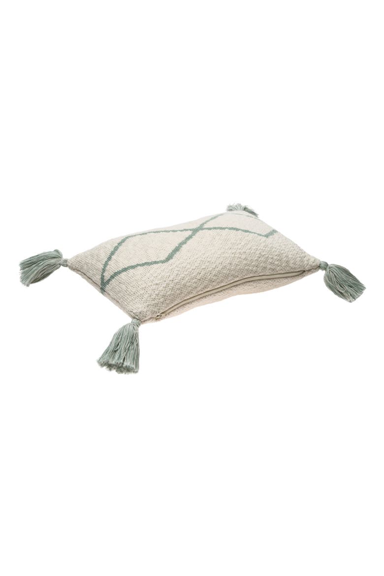 Oasis Tassel Knit Accent Pillow, Alternate, color, INDUS BLUE