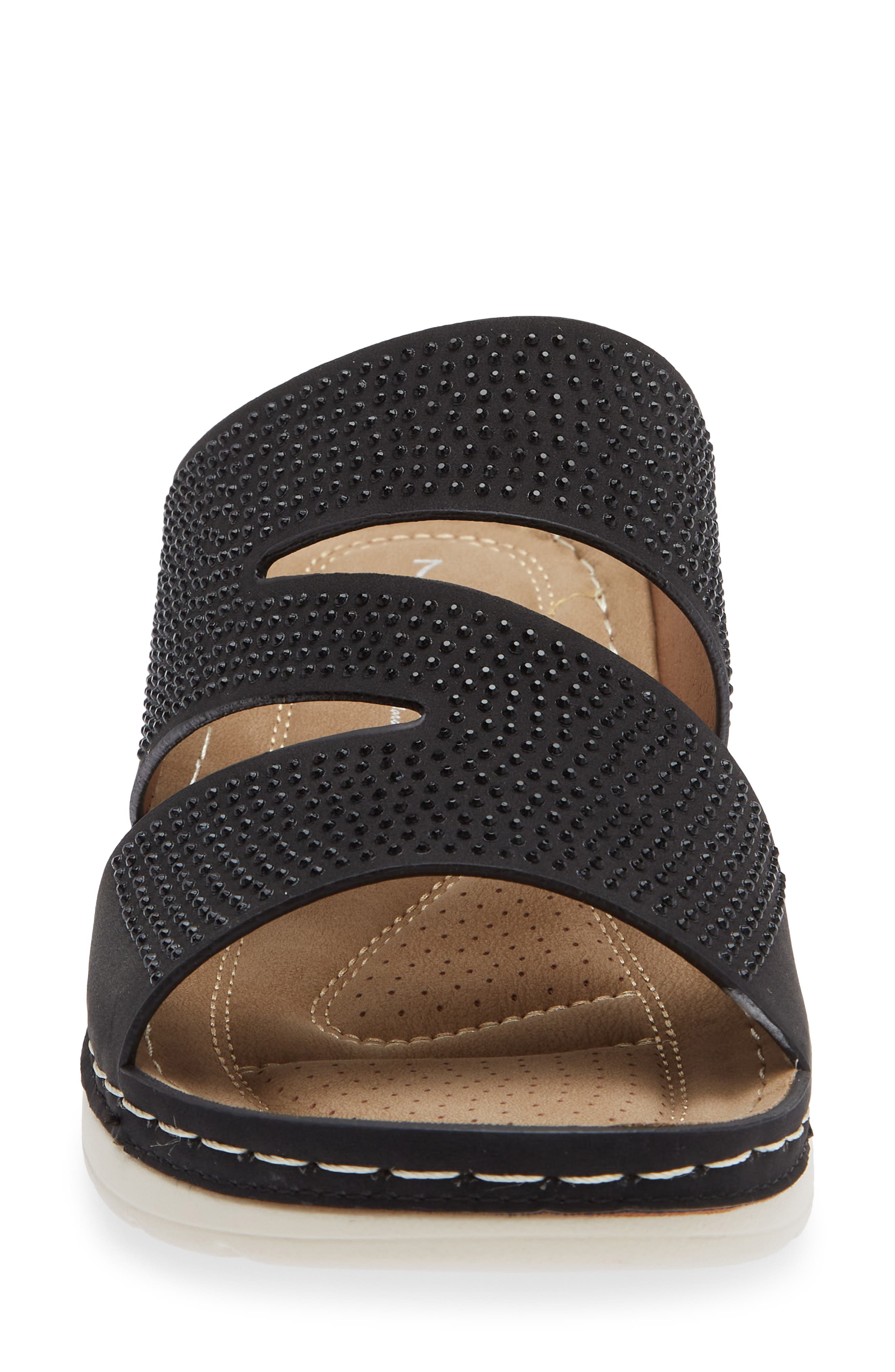 EXTREME BY EDDIE MARC Randa Slide Sandal, Alternate, color, Black