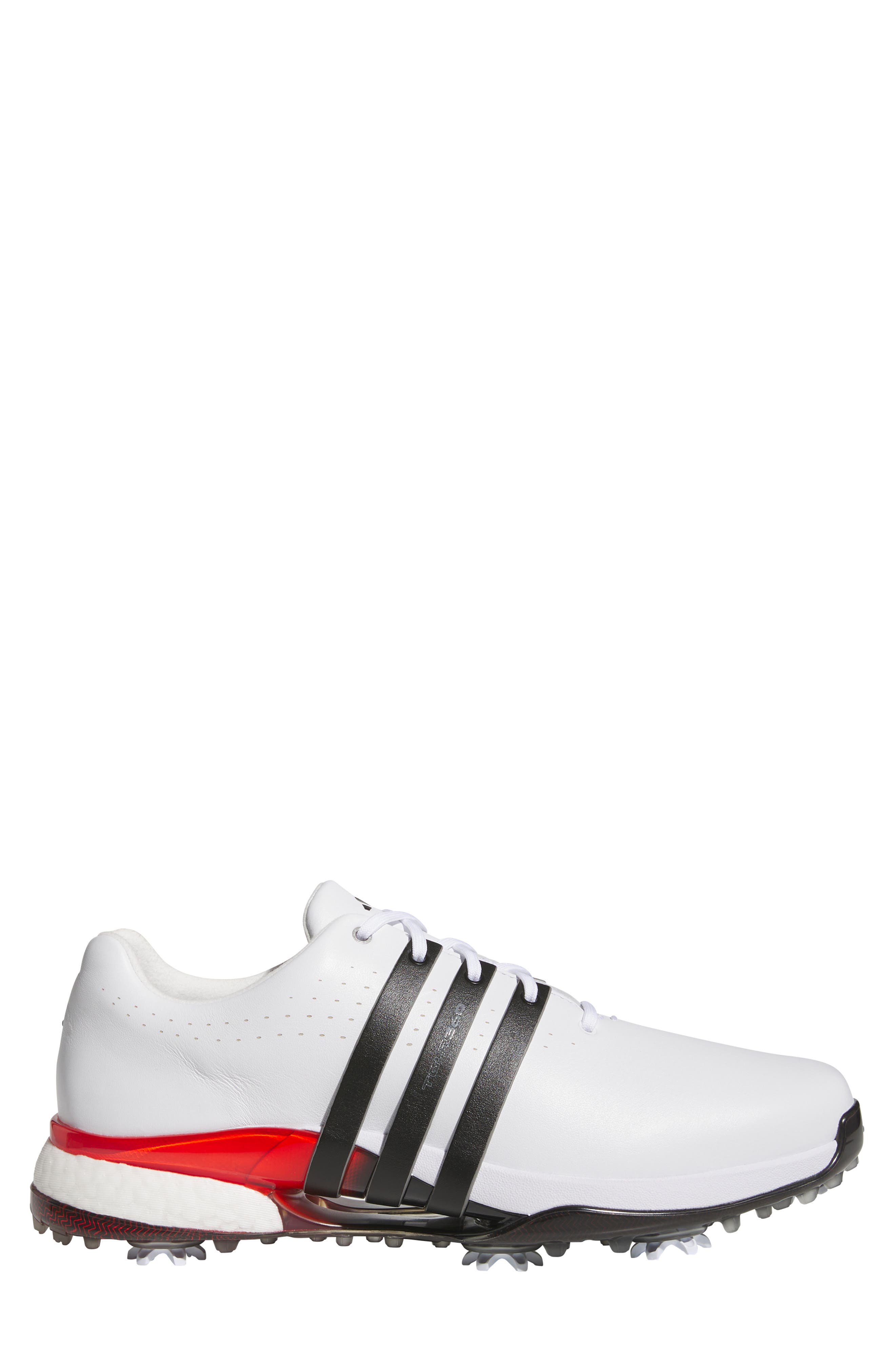 adidas Golf Tour360 24 Boost<sup>™</sup> Golf Shoe, Alternate, color, White/ Core Black/ Lucid Red
