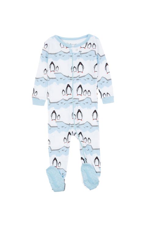 Kids Footed Printed Cotton Matching Family Holiday Pajamas, Argyles & Holiday Prints (Toddler, Little Kid & Big Kid)