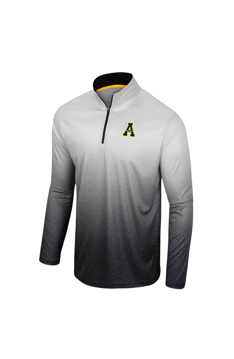 COLOSSEUM Men's Colosseum White/Black Appalachian State Mountaineers Laws of Physics Quarter-Zip Windshirt, Alternate, color, 