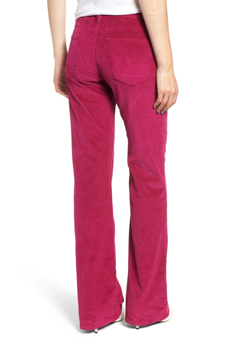 The Jarvis High Waist Corduroy Bootcut Pants, Alternate, color, WILD ASTER