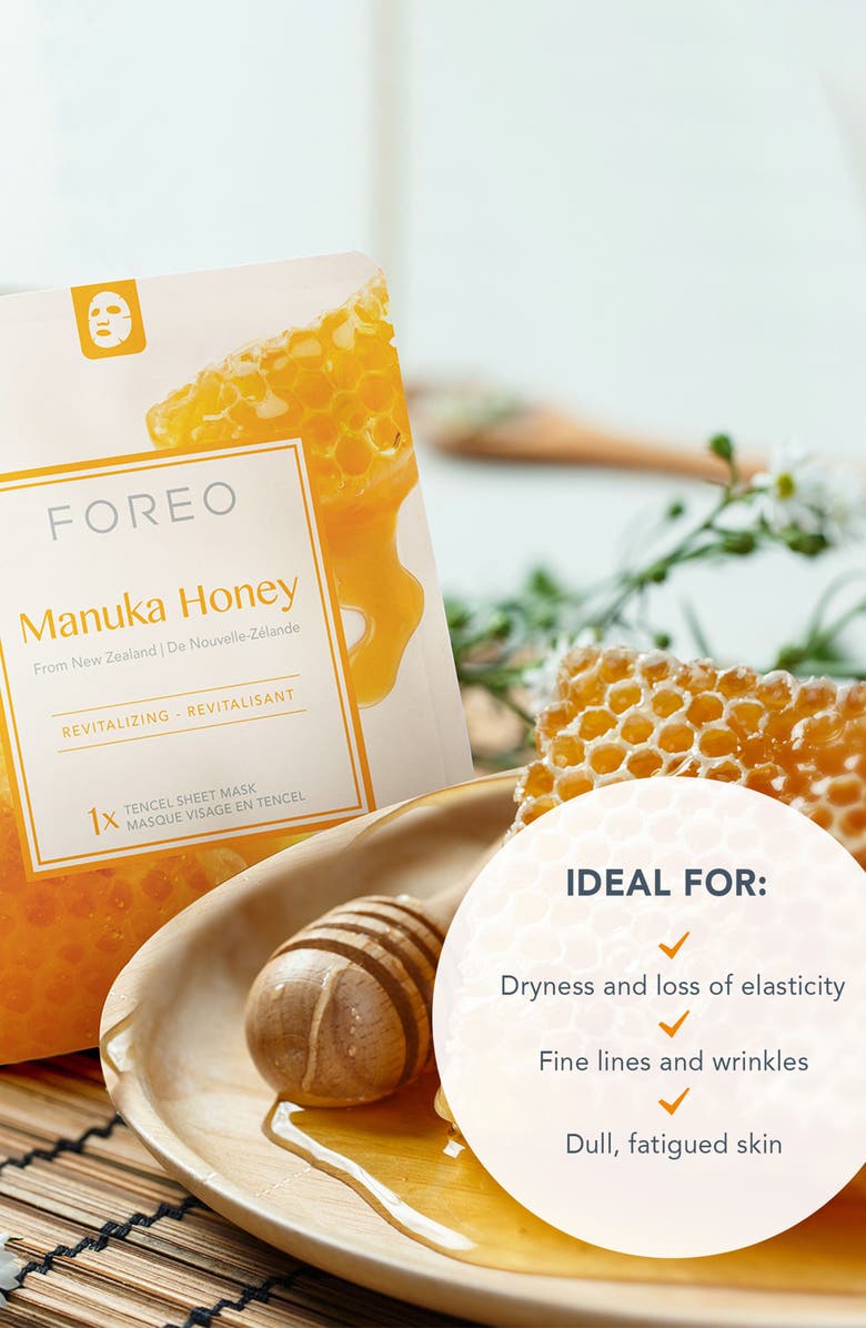 FOREO Farm To Face Sheet Mask - Manuka Honey x3, Alternate, color, NO COLOR