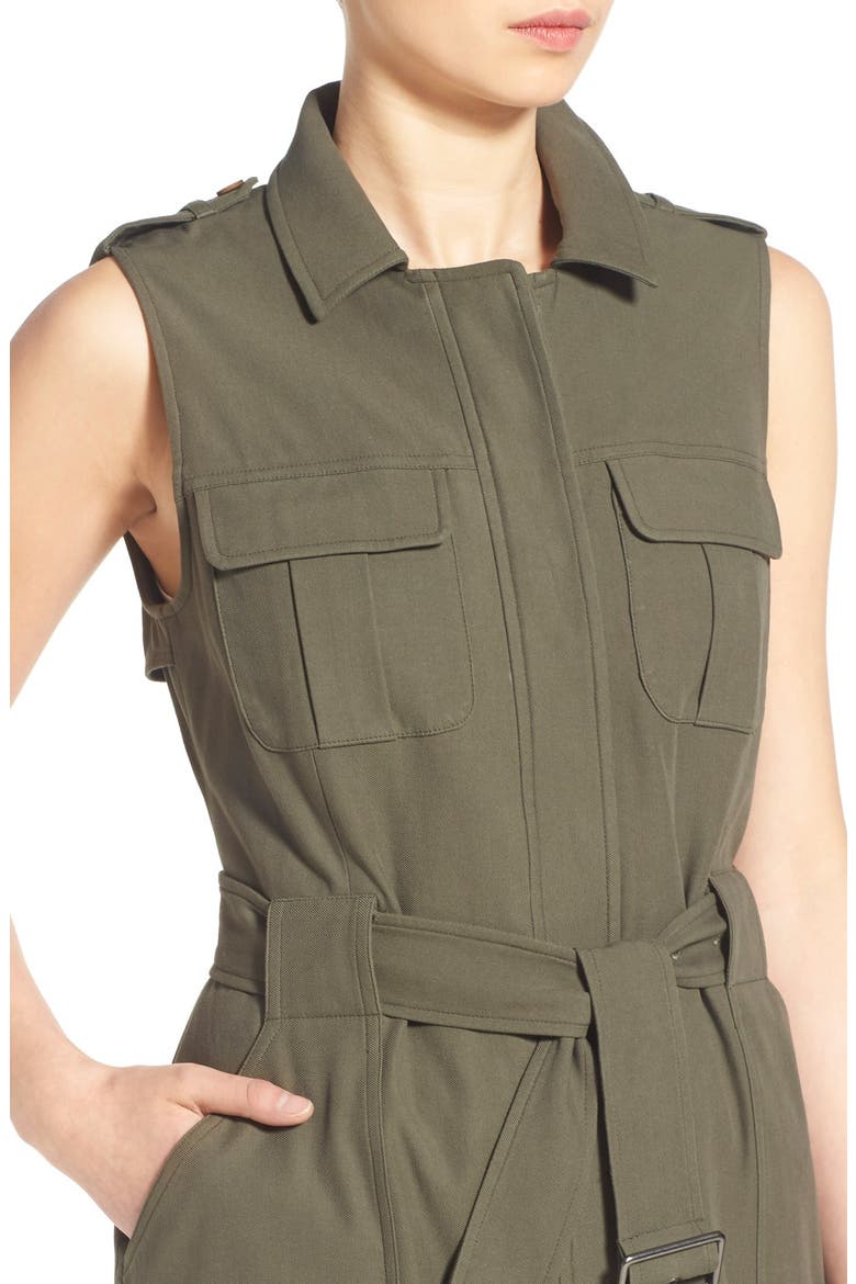 Long Military Vest, Alternate, color, OLIVE SARMA