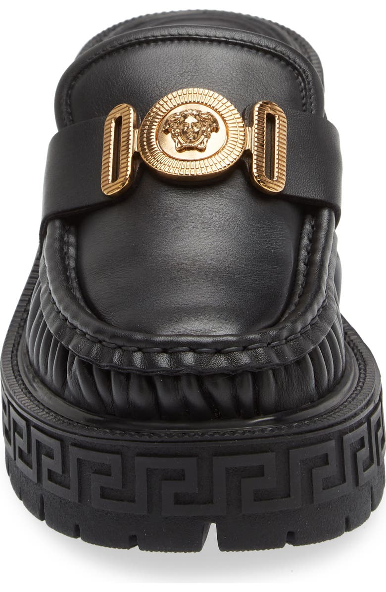 Versace Medusa Biggie Lug Sole Loafer Mule, Alternate, color,