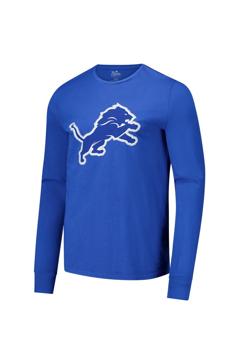 Men's Majestic Threads Amon-Ra St. Brown Blue Detroit Lions Name & Number Long Sleeve T-Shirt, Alternate, color, Blue