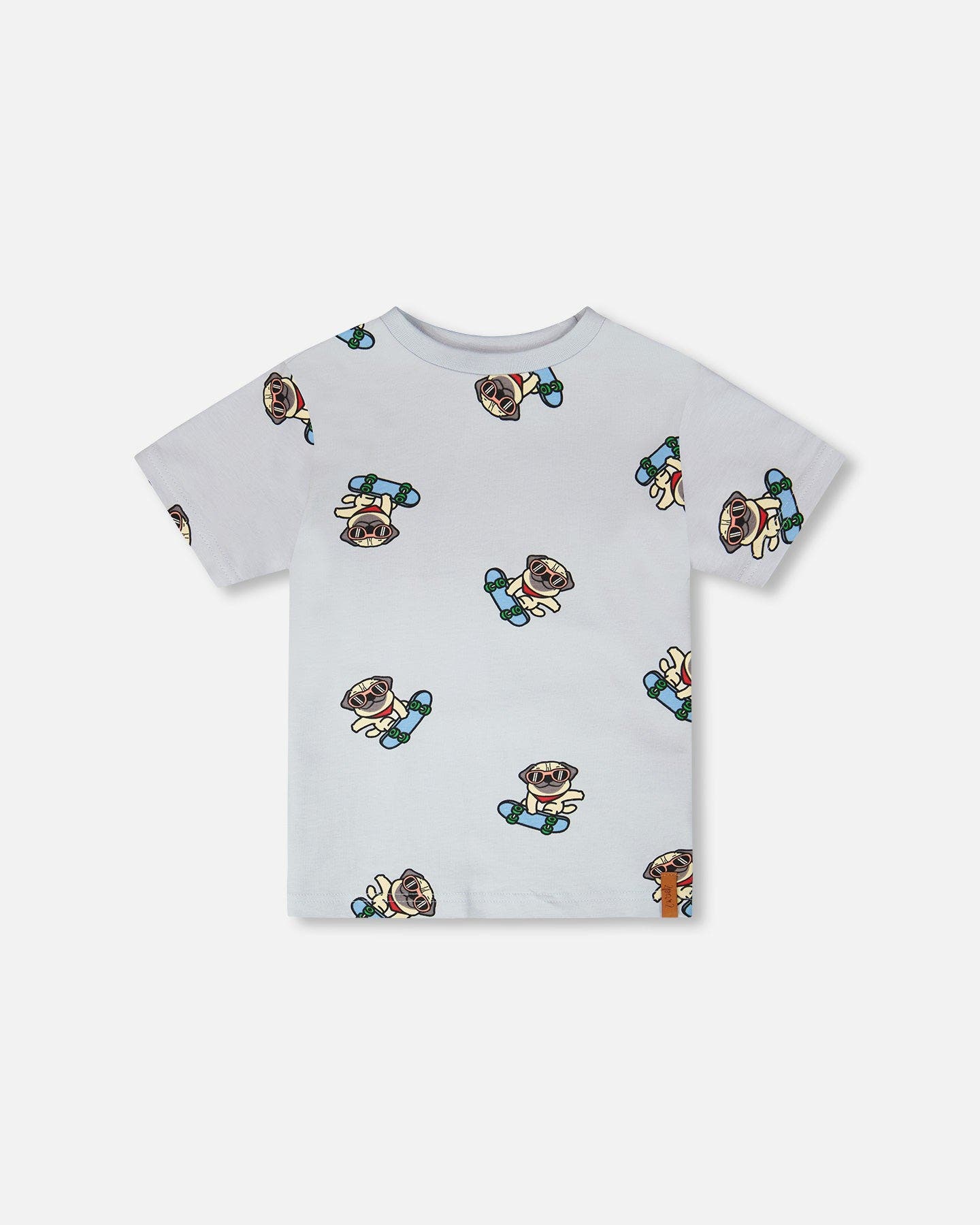 selected Blue Pug Print