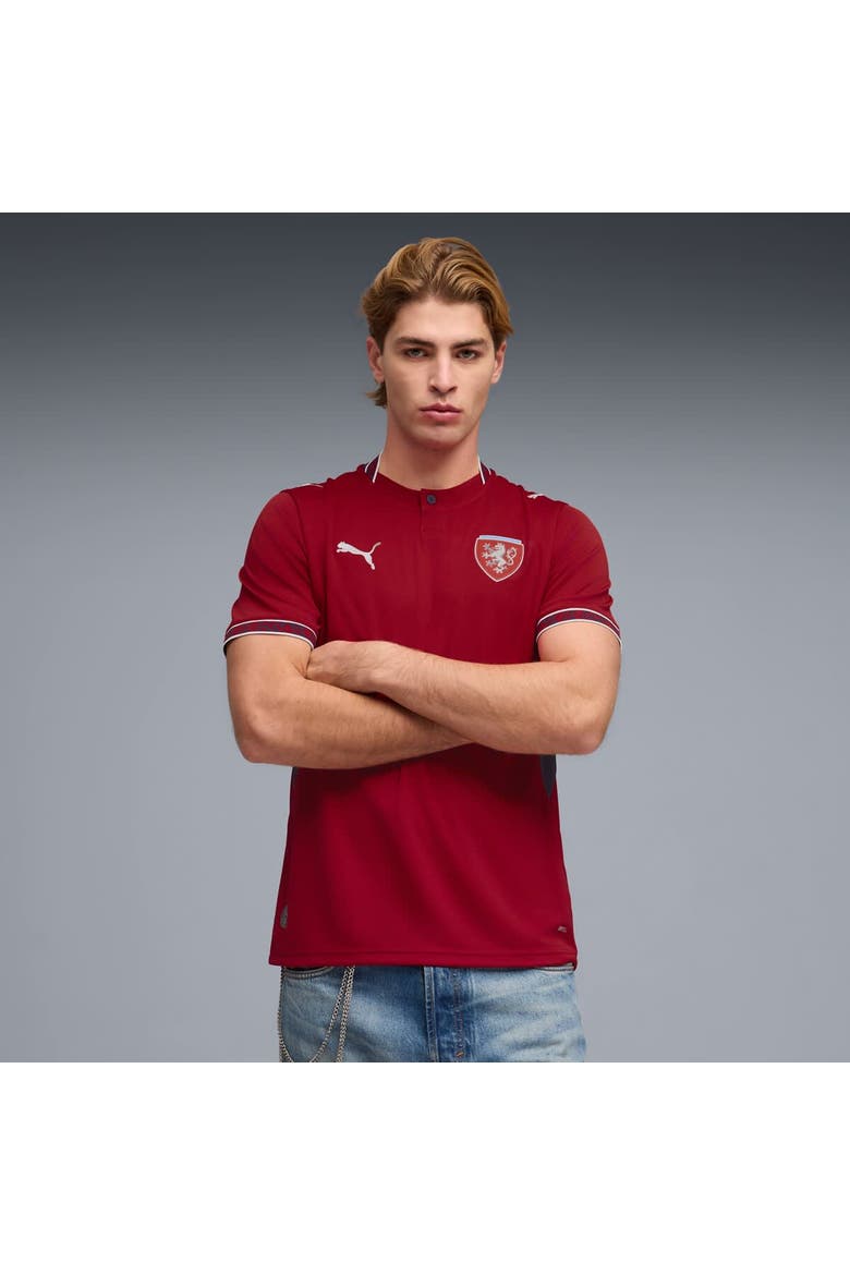 Men's Puma Red Czech Republic National Team 2026 Home Replica Jersey, Main, color, Red