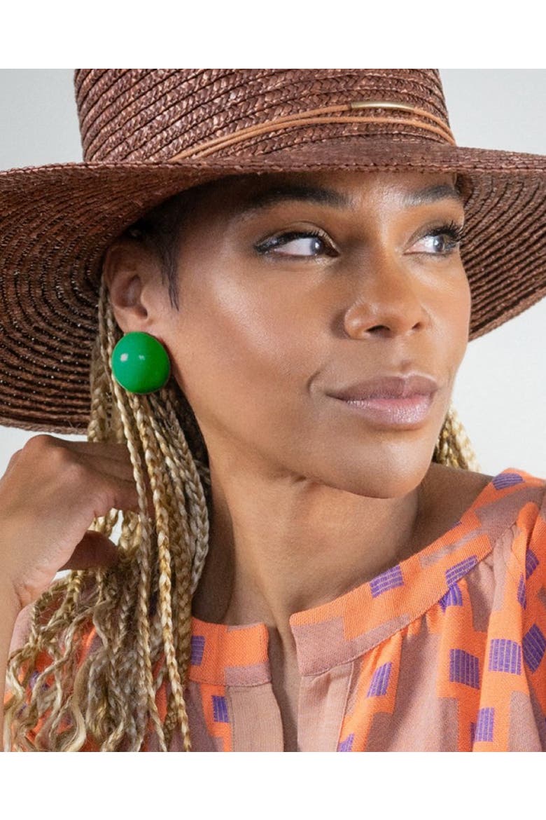 Gaia Midi Earrings, Alternate, color, Forest Gem