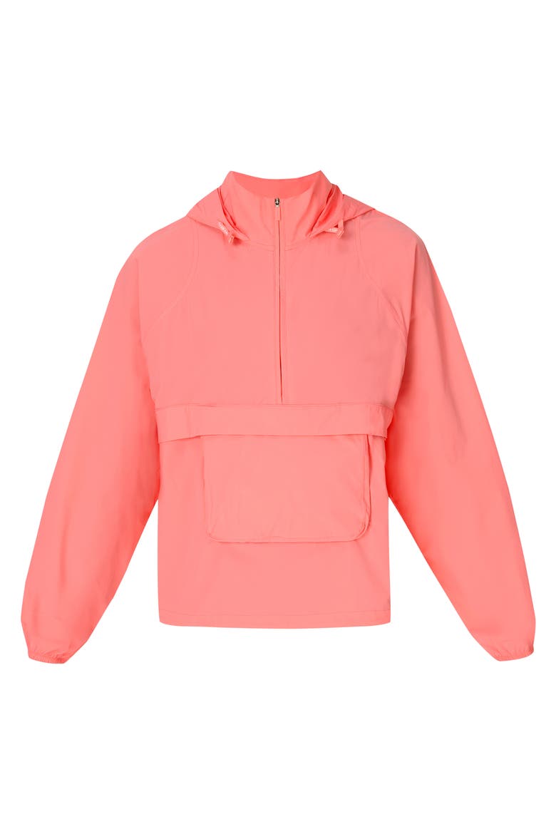 Ultimate Packaway Pullover Running Jacket, Alternate, color, MELON PINK