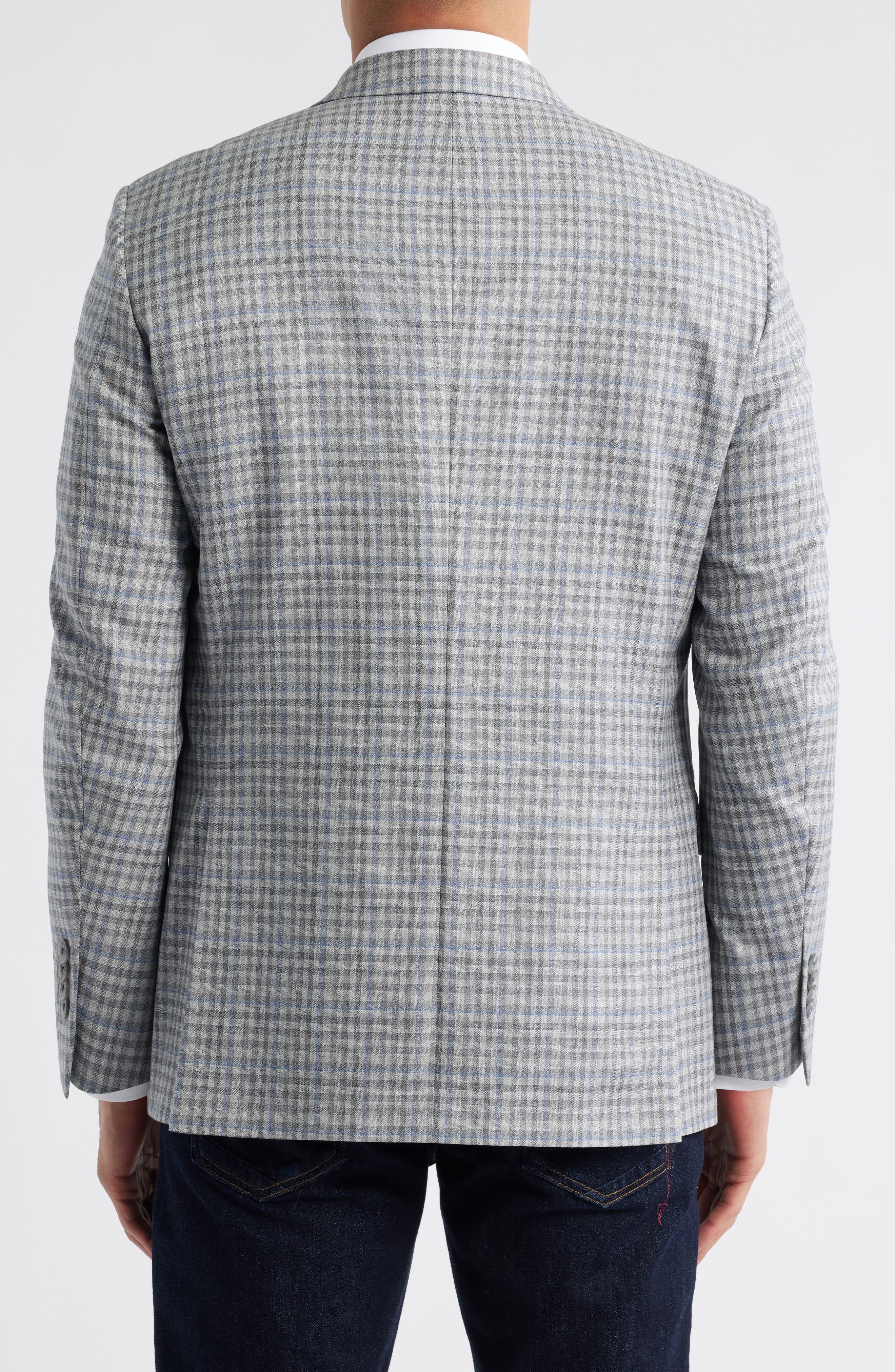 Flynn Classic Fit Check Wool Spoprt Coat - image 2